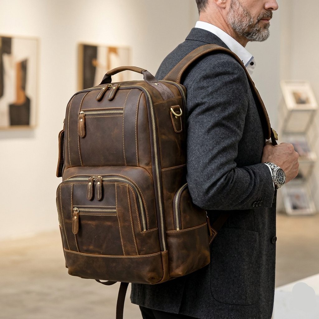 Arthur™ | Vintage leren rugzak