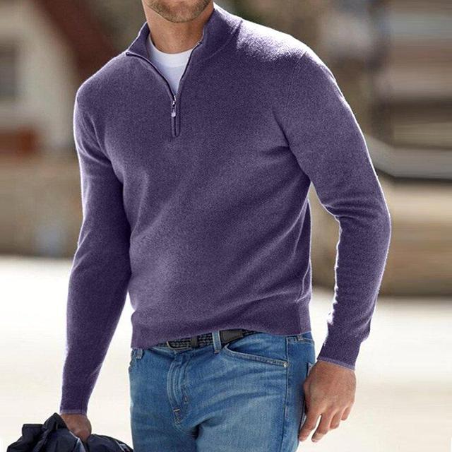 Morris™ | Stijlvolle pullover met opstaande kraag