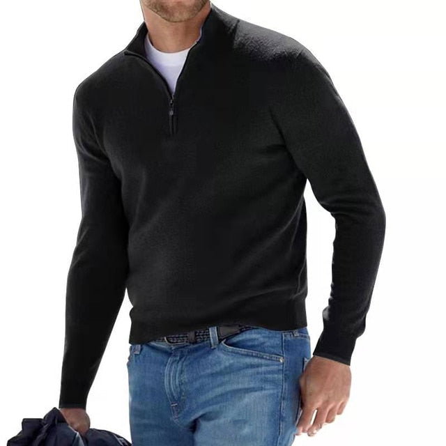 Morris™ | Stijlvolle pullover met opstaande kraag