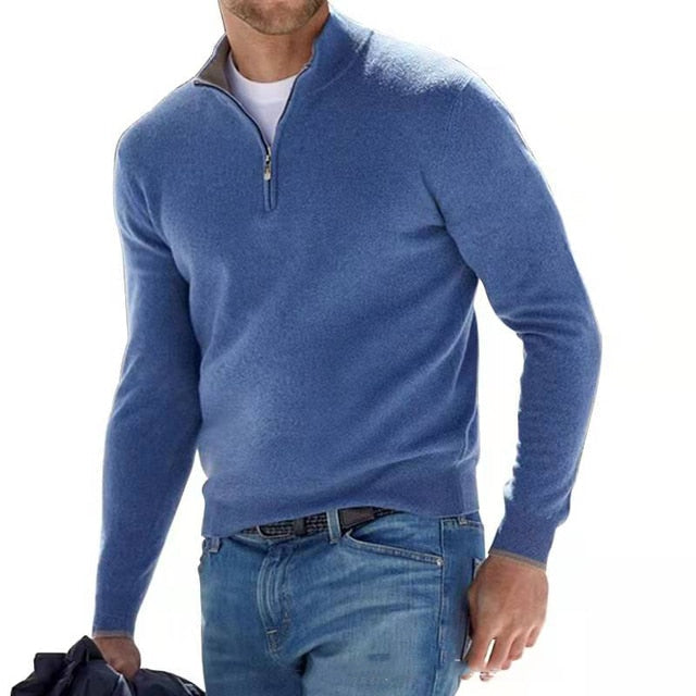 Morris™ | Stijlvolle pullover met opstaande kraag