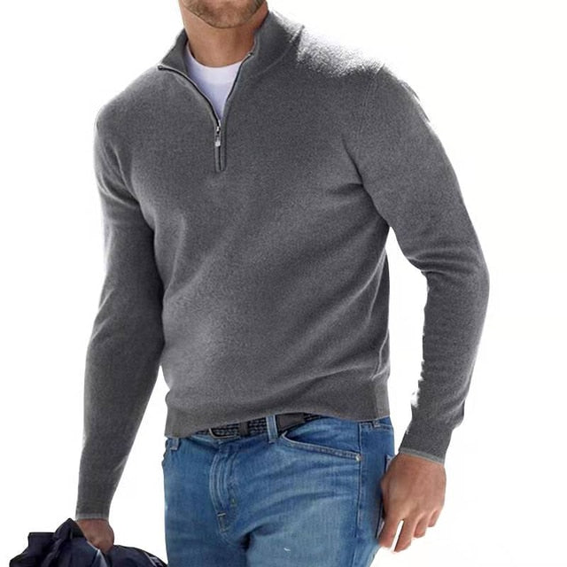 Morris™ | Stijlvolle pullover met opstaande kraag