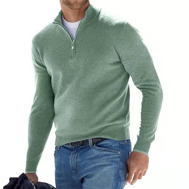 Morris™ | Stijlvolle pullover met opstaande kraag
