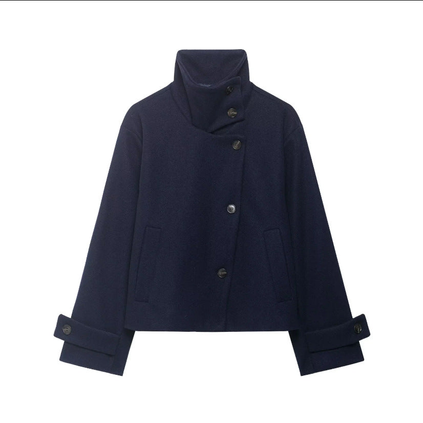 Elise™ | Elegante korte wollen damesjas