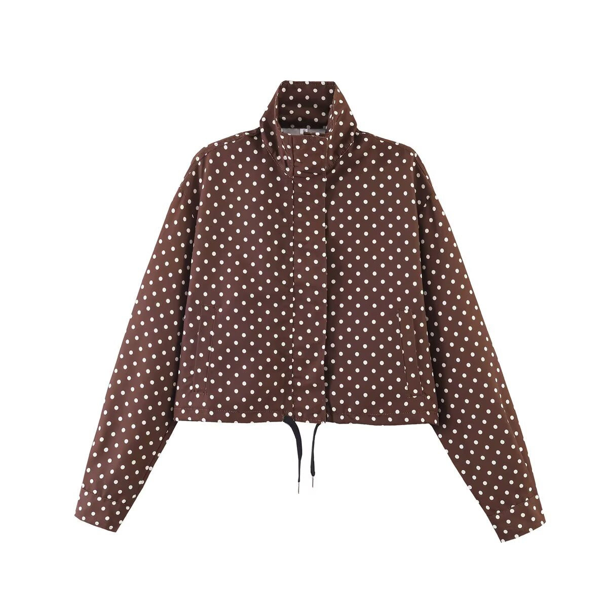 Luna™ | Stijlvol cropped jasje met stippenprint