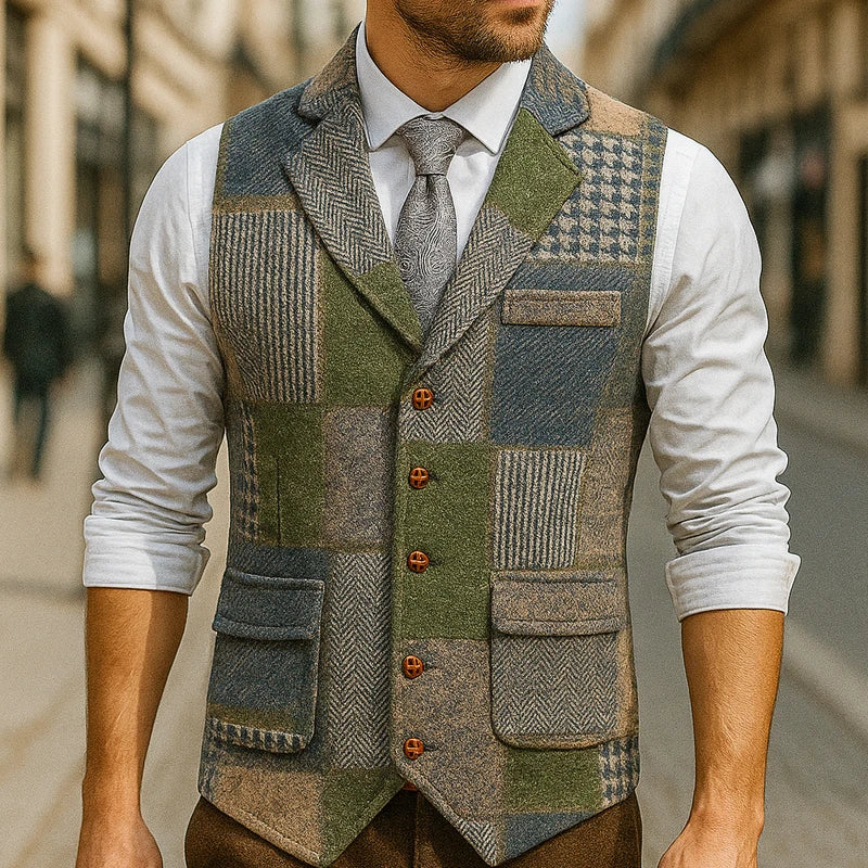 Thomas™| Geruite Heren Gillet