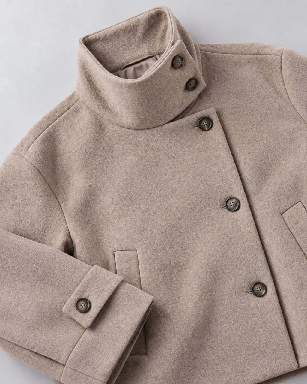 Elise™ | Elegante korte wollen damesjas