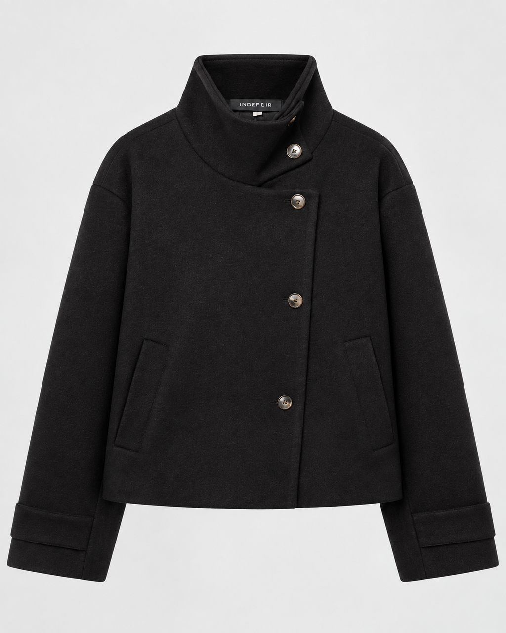 Elise™ | Elegante korte wollen damesjas