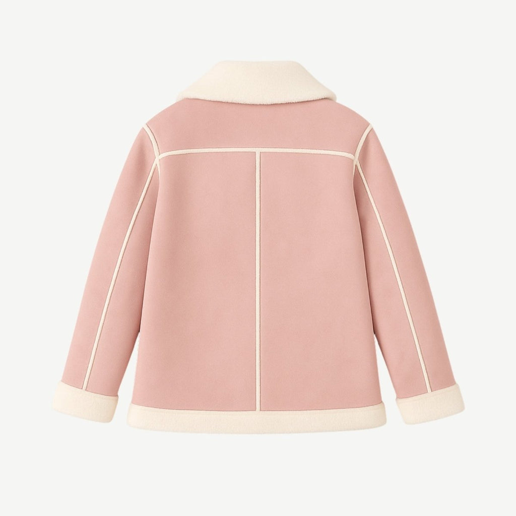 Elodie™ | Warme teddy damesjas met elegante revers