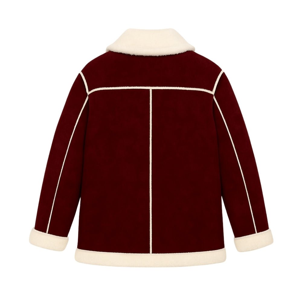 Elodie™ | Warme teddy damesjas met elegante revers