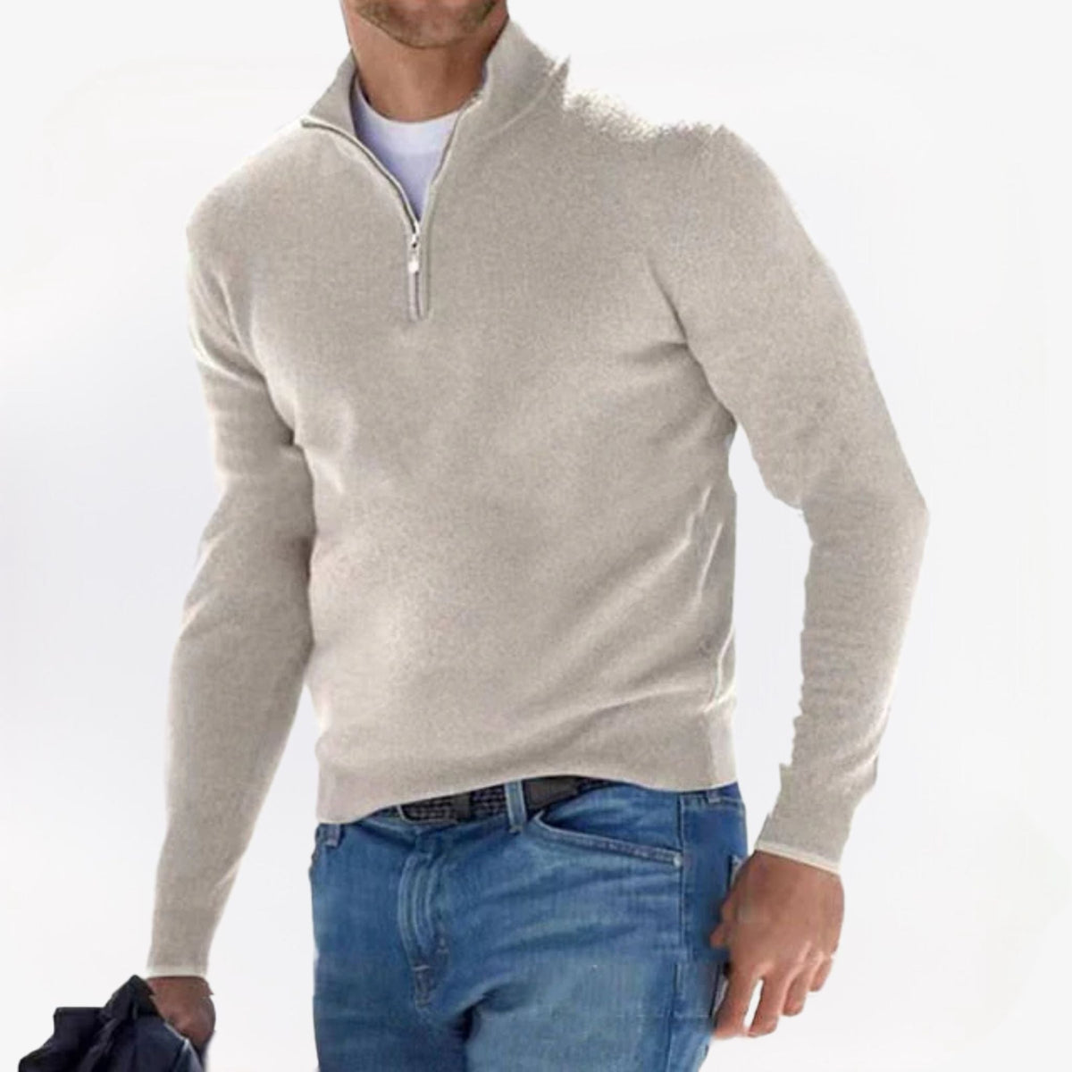 Morris™ | Stijlvolle pullover met opstaande kraag
