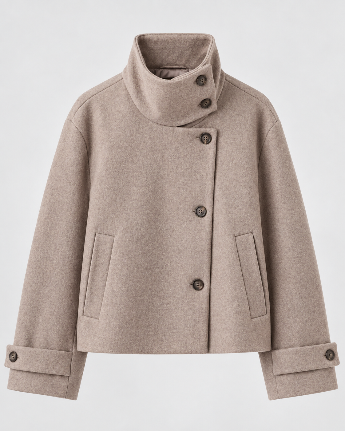 Elise™ | Elegante korte wollen damesjas