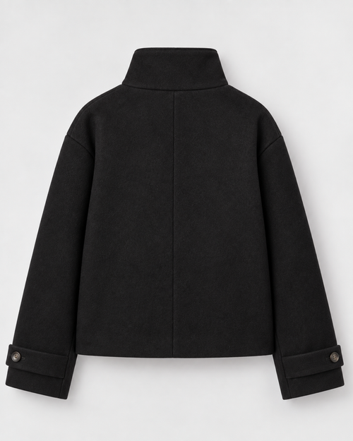 Elise™ | Elegante korte wollen damesjas